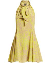 Versace - Barocco Zijden Mini-jurk - Lyst