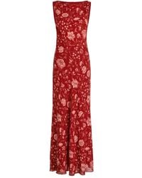 vika floral side slit dress reformation Vika Dress