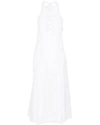 Thom Browne - Broderie-Anglaise Midi Dress - Lyst