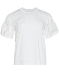 Noir Kei Ninomiya - T-Shirt À Détail De Nœud - Lyst