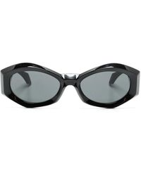Versace - Medusa Plaque Irregular-Frame Sunglasses - Lyst