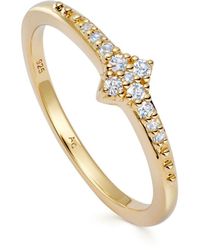 Astley Clarke - Gold Luna Light Polished Ring - Lyst