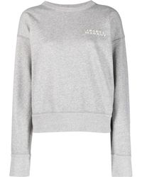 Isabel Marant - Shad Logo-Embroidered Sweatshirt - Lyst