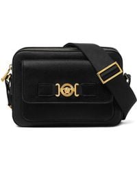 Versace - Medusa Biggie Leather Messenger Bag - Lyst