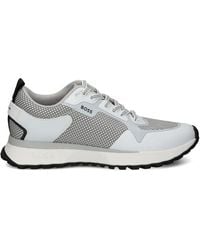 BOSS - Mesh-Detail Sneakers - Lyst