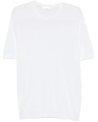 Roberto Collina - Ribbed-Trim T-Shirt - Lyst