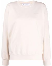 Off-White c/o Virgil Abloh - Diag-Print Crew-Neck Sweatshirt - Lyst