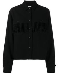 Woolrich - Fringed Detail Knitted Shirt - Lyst