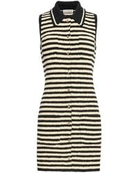 Altuzarra - Mamie Striped Knit Button-Front Mini Polo Dress - Lyst