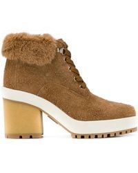 Hogan - Stiefeletten Mit Faux Fur - Lyst