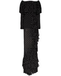 Balmain - Off-The-Shoulder Ruffled Polka-Dot Gown - Lyst