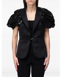 Antonio Marras - Sequin-Embellished Lace-Sleeve Jacket - Lyst