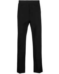 MSGM - Logo-waistband Tapered Trousers - Lyst