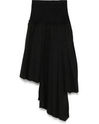 ROKH - Pleated Midi Skirt - Lyst