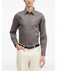 ARMANI EXCHANGE - Striped Buttoned Shirt - Lyst