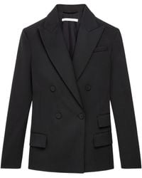 Another Tomorrow - Double-Breasted Blazer - Lyst