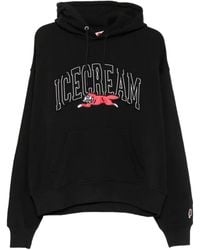 ICECREAM - Logo-Patch Drawstring Hoodie - Lyst