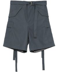 Sacai - Bermudas de algodón y sarga - Lyst