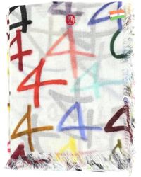 TALKING WALLS - Graphic-Print Scarf - Lyst