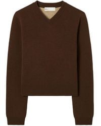 Tory Burch - Jersey con cuello en V - Lyst