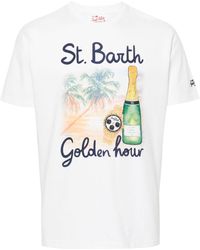 Mc2 Saint Barth - T-shirt con stampa Golden Hour - Lyst