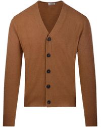Altea - Cardigan Con Scollo A V E Bottoni - Lyst
