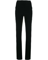 Norma Kamali ストレートパンツ - ブラック