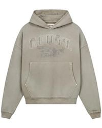 ROUGH - Logo-Patch Pouch-Pocket Hoodie - Lyst