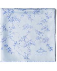 Prada - Floral-print Silk Foulard Scarf - Lyst