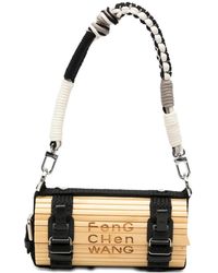 Feng Chen Wang - Bamboo-Slat Buckled Clutch Bag - Lyst
