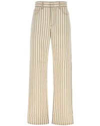 Fendi - Long Striped Jeans - Lyst