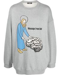 Undercover - Sweatshirt mit "Message from God"-Print - Lyst