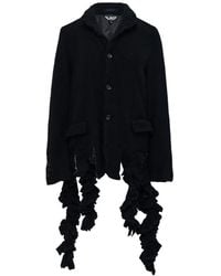 COMME DES GARÇON BLACK - Chaqueta De Tweed Con Volantes - Lyst