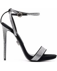 Philipp Plein - Sandalias de ante con apliques de cristal - Lyst