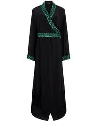 Roberto Cavalli - Sequin-Embellished Wrap Maxi Dress - Lyst