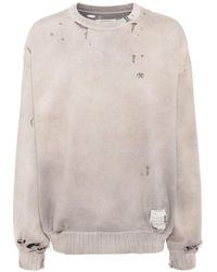 Maison Mihara Yasuhiro - Faded-effect Cotton Sweatshirt - Lyst