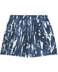 Malbon Golf - Scooter Inkwash-Print Shorts - Lyst