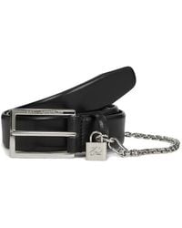 KARL LAGERFELD - Buckle Padlock-Detail Belt - Lyst