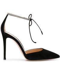 Gianvito Rossi - Montecarlo D'Orsay 105Mm Suede Pumps - Lyst