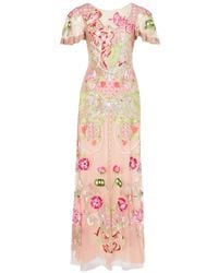Temperley London - Ostuni Floral-Embroidered Sequin Gown - Lyst