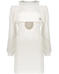 Alberta Ferretti - Cut-Out Layered Mini Dress - Lyst