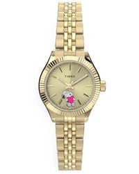Timex - X Peanuts Legacy Mini Heart-Hug 25Mm Stainless Steel Bracelet Watch - Lyst