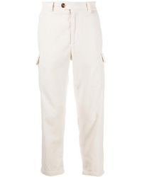 Brunello Cucinelli - Corduroy Straight-Leg Cargo Trousers - Lyst