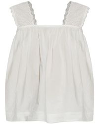 Posse - Blouse Harriet À Broderie Anglaise - Lyst