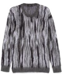 Roberto Collina - Animalier-Jacquard Sweater - Lyst