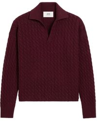 Ami Paris - Wool Polo Shirt - Lyst