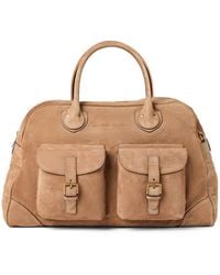 Brunello Cucinelli - Reisetasche Aus Wildleder - Lyst