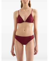 Jil Sander - Jersey Embroidered Monogram Bikini Bottom - Lyst