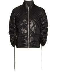 Moncler Doudoune Sphene à liens de resserrage - Noir