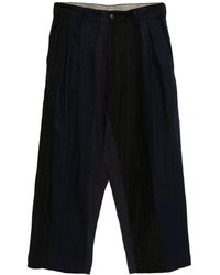 Ziggy Chen - Pantaloni A Gamba Ampia Con Design Patchwork - Lyst
